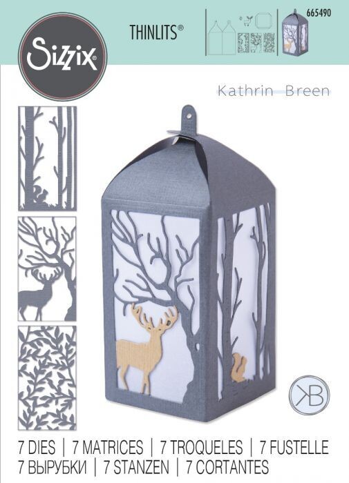 Sizzix Thinlits Die 665490 WOODLAND LANTERN