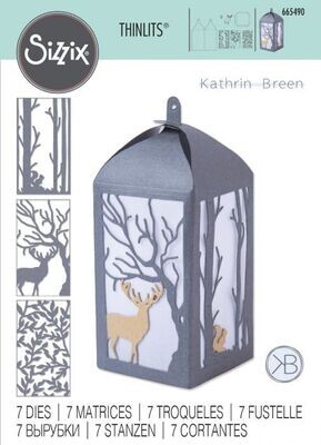Sizzix Thinlits Die 665490 WOODLAND LANTERN