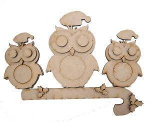 Creative Expressions MDF CHRISTMAS OWLS