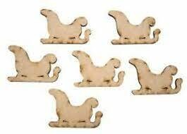 Creative Expressions MDF MINI SLEIGHS Pk6