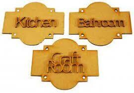 Creative Expressions MDF DOOR PLAQUES SET OF 3