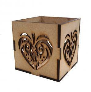 Creative Expressions Mdf heart Votive