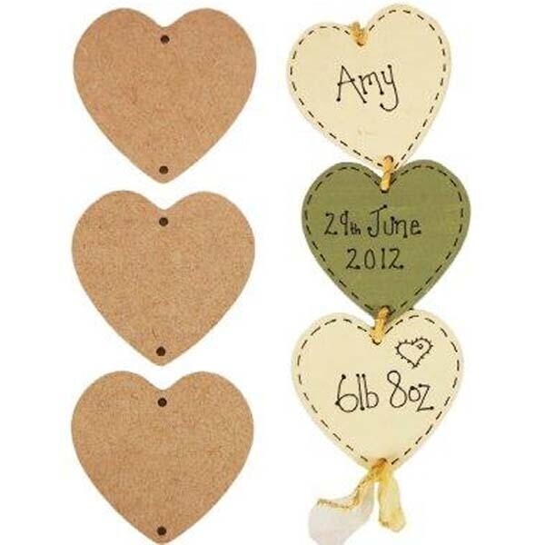 Pronty Mdf Hearts X3