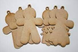 Creative Expressions MDF GINGERBREAD PEOPLE pk6