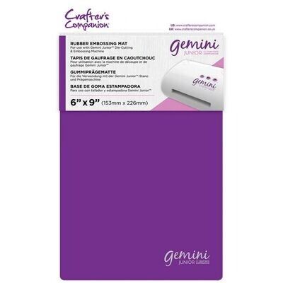 Crafters Companion Gemini Junior Plates - RUBBER EMBOSSING MAT