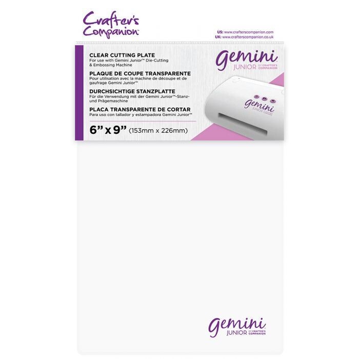 Crafters Companion Gemini Junior Plates - CLEAR CUTTING PLATE