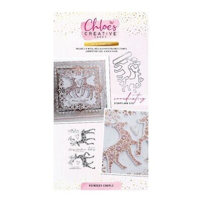 Chloe&#39;s Die &amp; Stamp REINDEER COUPLE