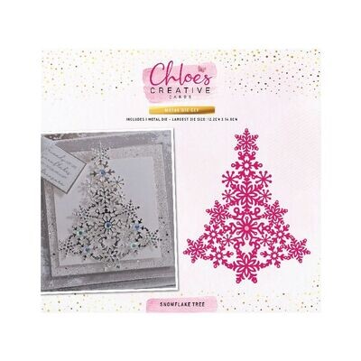 Chloe&#39;s Metal Die Set SNOWFLAKE TREE