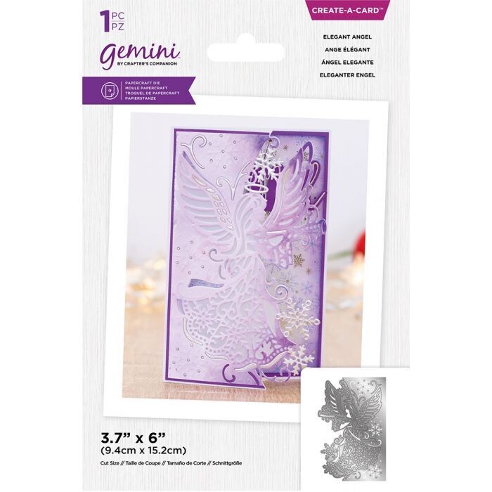 Crafters Companion Gemini Create A Card Die ELEGANT ANGEL