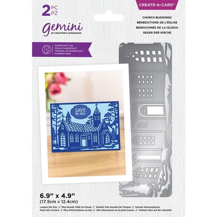 Crafters Companion Gemini Create A Card Die CHURCH BLESSINGS