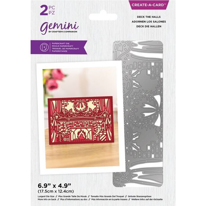 Crafters Companion Gemini Create A Card Die DECK THE HALLS