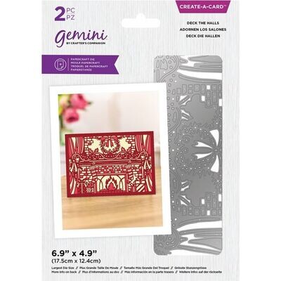 Crafters Companion Gemini Create A Card Die DECK THE HALLS