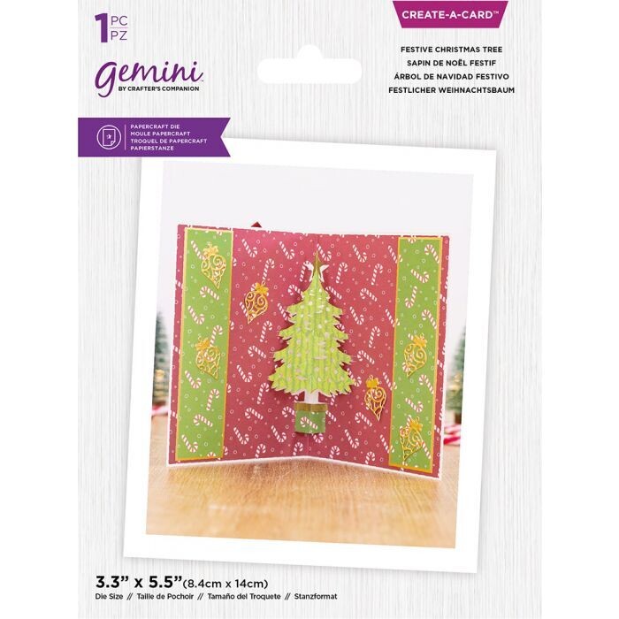 Crafters Companion Gemini Create A Card Pop Out Die FESTIVE CHRISTMAS TREE