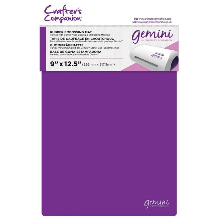 Crafters Companion Gemini Plates - RUBBER EMBOSSING