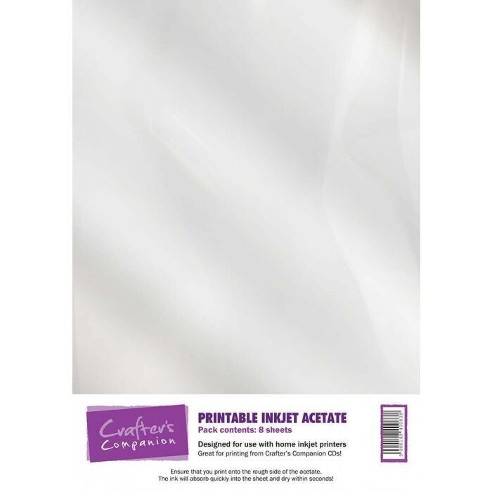 Crafters Companion PRINTABLE ACETATE X8