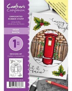 Crafters Companion Rubber Stamp DEAR SANTA
