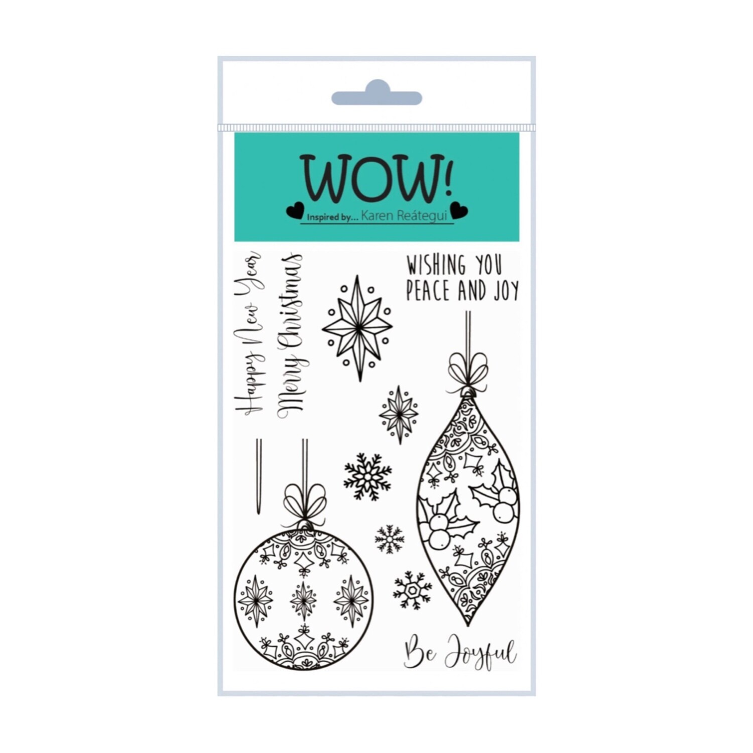 WOW! Acrylic Stamp Set A6 CHRISTMAS BAUBLES