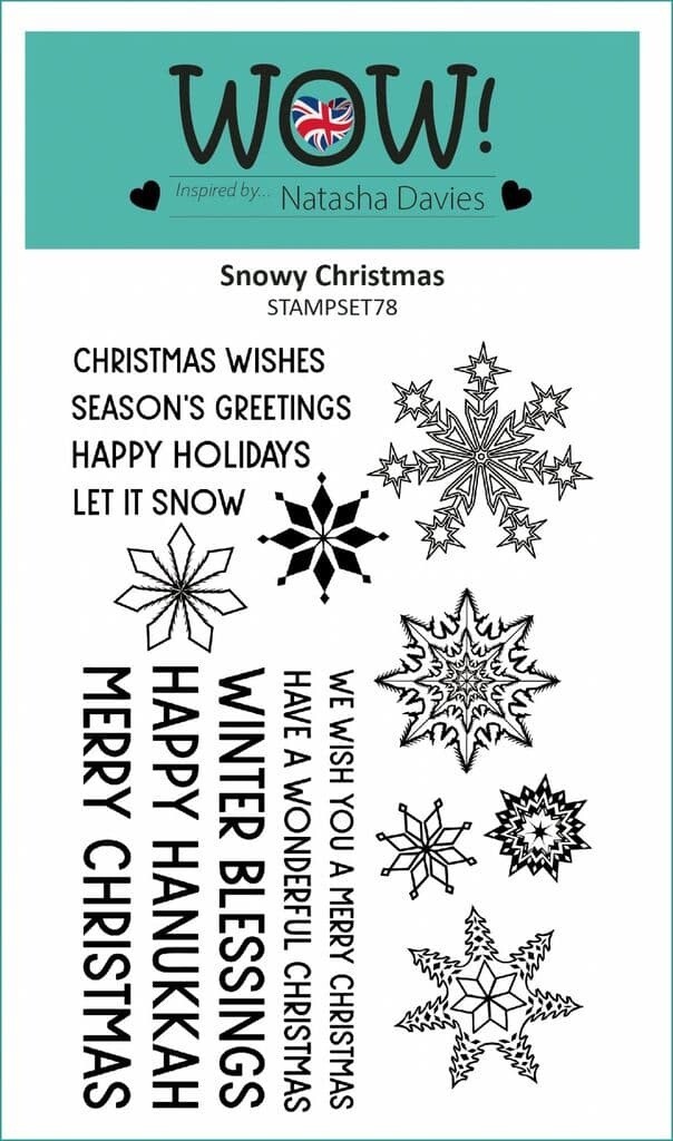 WOW! Acrylic Stamp Set A6 SNOWY CHRISTMAS