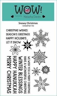 WOW! Acrylic Stamp Set A6 SNOWY CHRISTMAS