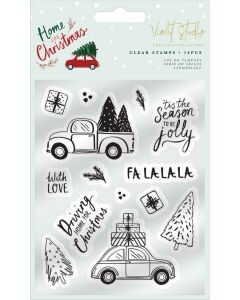Violet Studio Home For Christmas CLEAR STAMPS