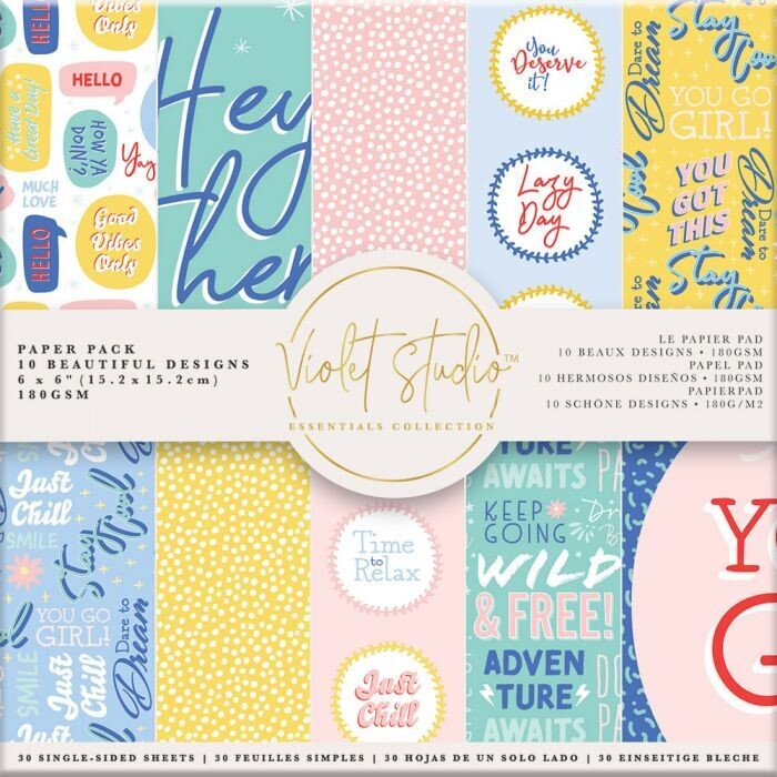 Violet Studio 6x6 Paper Pad POSITIVITY