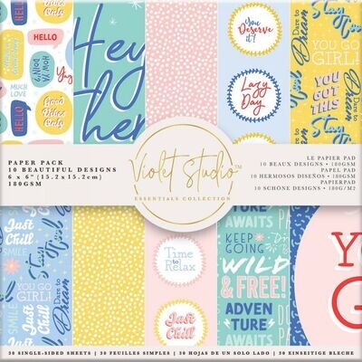 Violet Studio 6x6 Paper Pad POSITIVITY