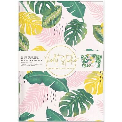 Violet Studio Notebook Pack (x3) TROPICAL