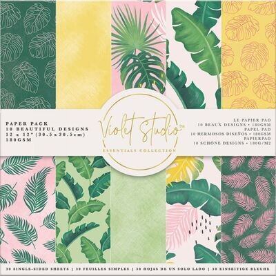 Violet Studios 12 x 12 Paper Pad TROPICAL