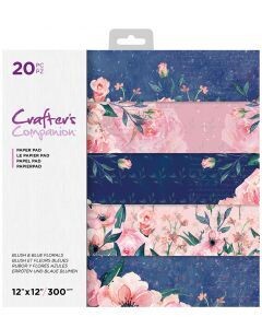 Crafters Companion 12x12 Paper Pad BLUSH &amp; BLUE