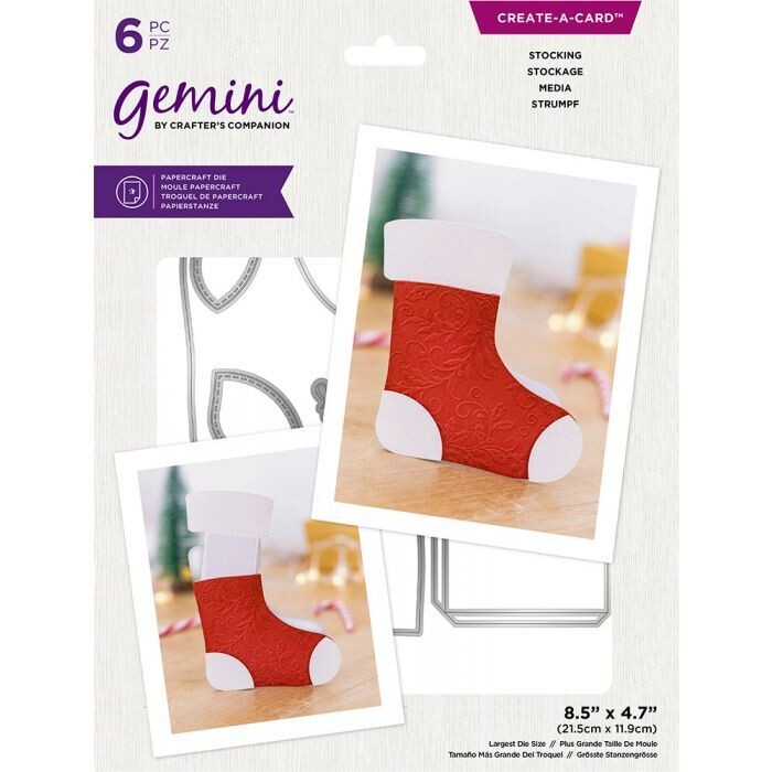Crafters Companion Gemini Create A Card Die STOCKING