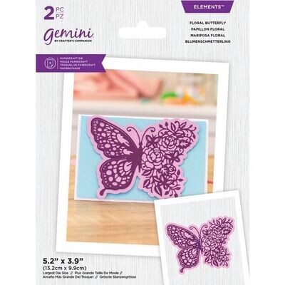 Crafters Companion Gemini Die FLORAL BUTTERFLY