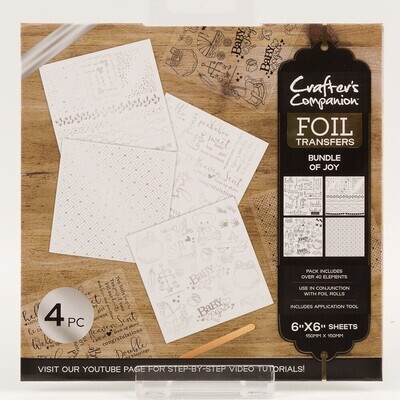 Crafters Companion Foil Transfers BUNDLE OF TEA
