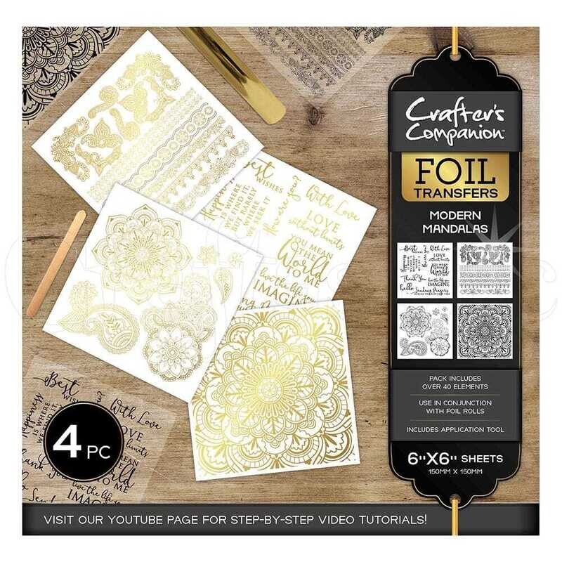 Crafters Companion Foil Transfers MODERN MANDALAS