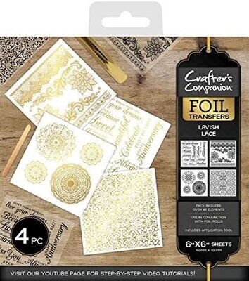 Crafters Companion Foil Transfers LAVISH LACE