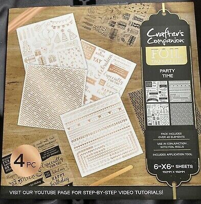 Crafters Companion Foil Transfers PARTY TIME