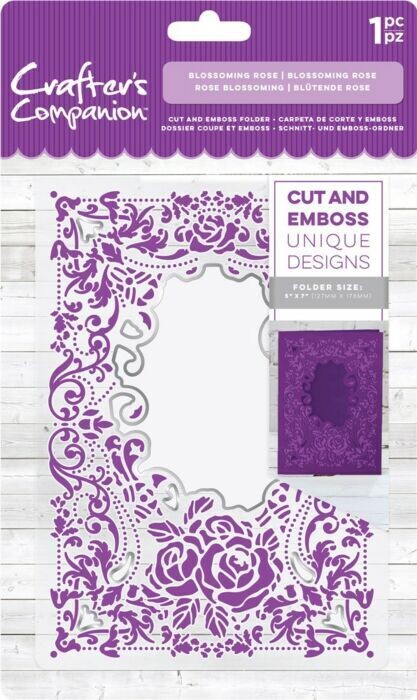 Crafters Companion Cut &amp; Emboss - BLOSSOMING ROSE