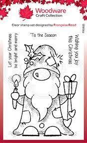 Woodware Acrylic Stamp SEASONAL GNOME