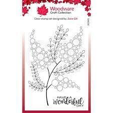 Woodware Acrylic Stamps  BUBBLE BLOOM MILLIE
