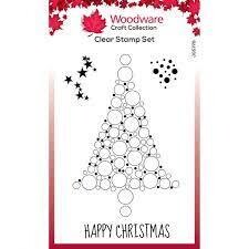 Woodware Acrylic Stamp Set Bubble SPRUCE