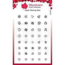Woodware Acrylic Stamp Set Bubble TOPS