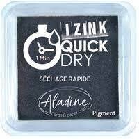 Izink Quick Dry Ink Pad Medium BLACK