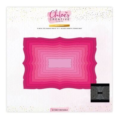 Chloe&#39;s Metal Die Set A5 FANCY RACTANGLES set