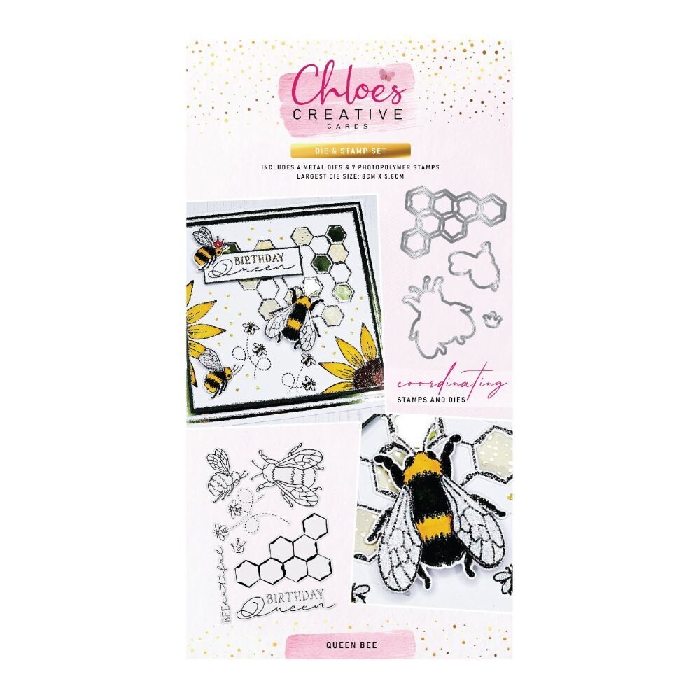 Chloe&#39;s Die &amp; Stamp Set QUEEN BEE