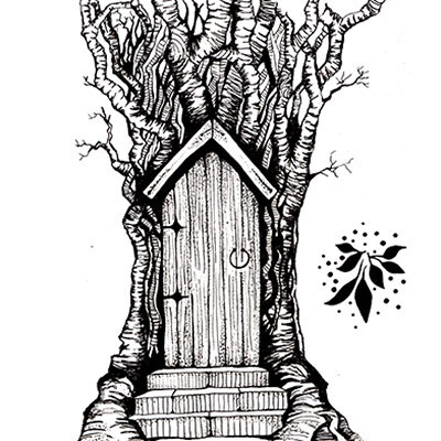Lavinia Acrylic Stamp FAIRY DOOR Large