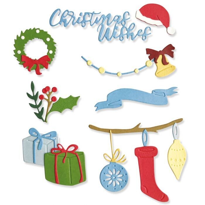Sizzix CHRISTMAS DECORATIONS Thinlits 664702