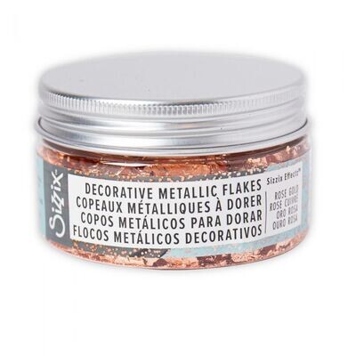 Sizzix Decorative Metallic Flakes ROSE GOLD 100ml