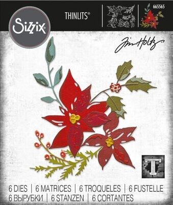 Sizzix FESTIVE BOUQUET Thinlits Tim Holtz 665565