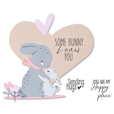 Sizzix Framelits 665653 BUNNY LOVE