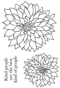 Woodware Clear Magic SINGLES BOLD BLOOMS DELILAH