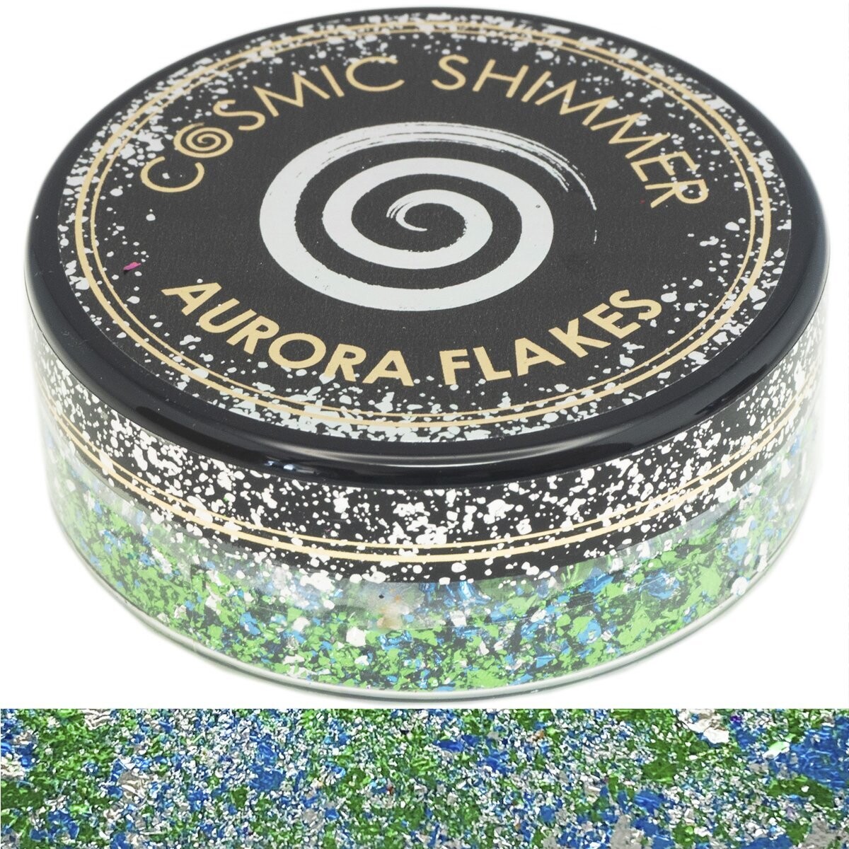 Cosmic Shimmer Aurora Flakes ICY LAGOON